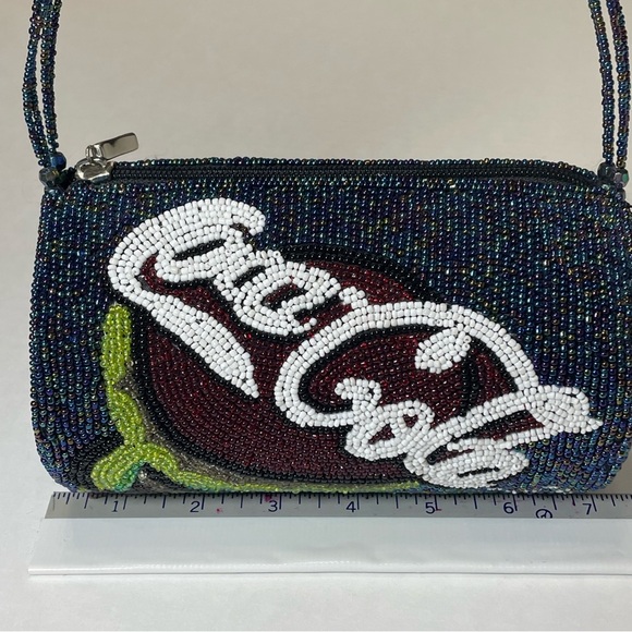Vintage 90’s Coca Cola Beaded Handbag Purse Shoulder Bag Rare - Picture 9 of 12